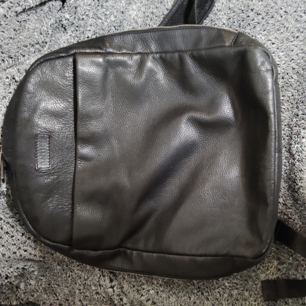 Black Leather Men's Bag